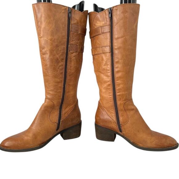 BORN the Bley Tall Riding Boots in Tan Brown Leather Women's Size 8M - Picture 7 of 16